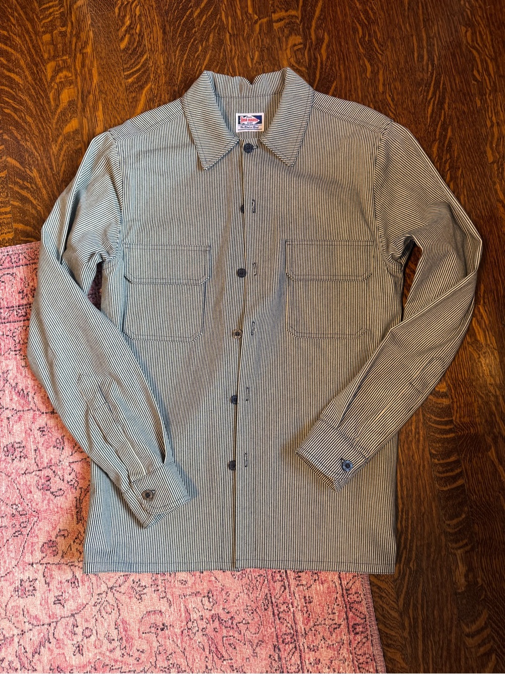 Matty Matheson Lightweight Striped Shirt Jacket - Black/White